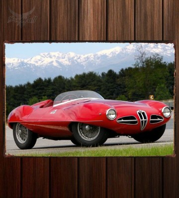 Металлическая табличка Alfa Romeo 1900 C52 Disco Volante Spider (1359)